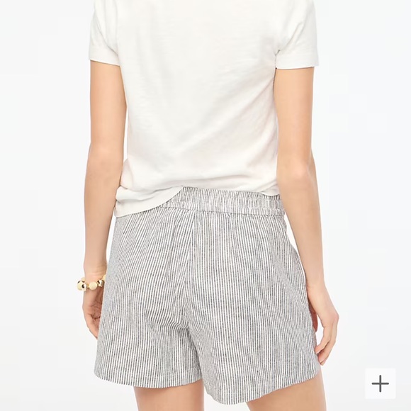 J.CREW Striped linen-blend drawstring short - Picture 3 of 5